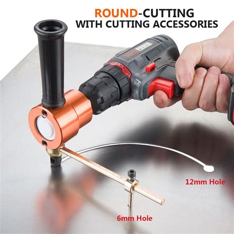 sheet metal drill cutter|metal cutter drill bit attachment.